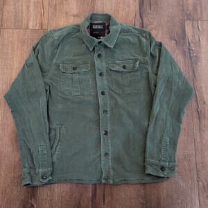 Ezekiel Men's Medium Button Up Shirt Shacket Jacket Skater Forest Green